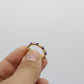 14K Blue Evil Eye Ring Cz Stones  Yellow Gold