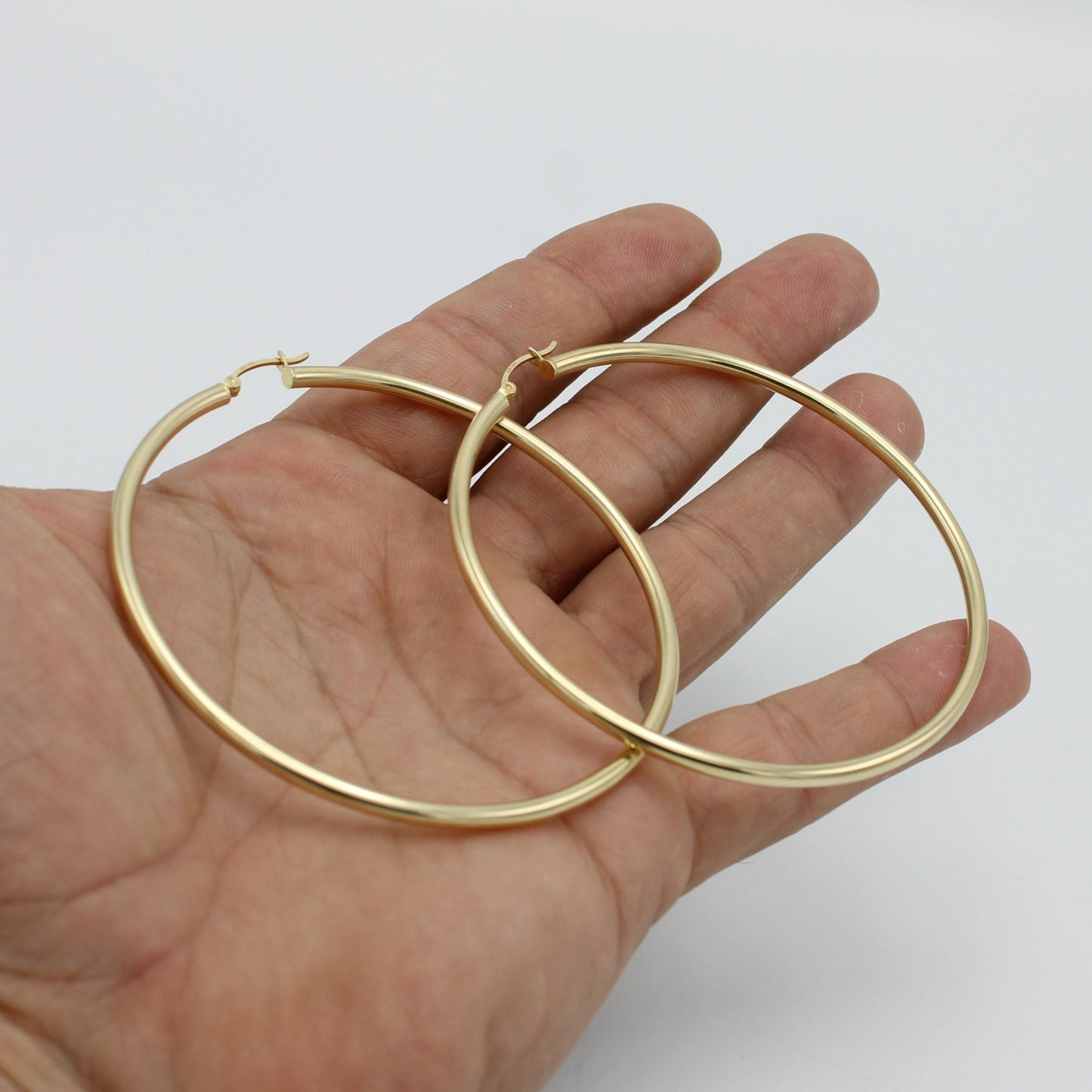 14K Hoops Yellow Gold