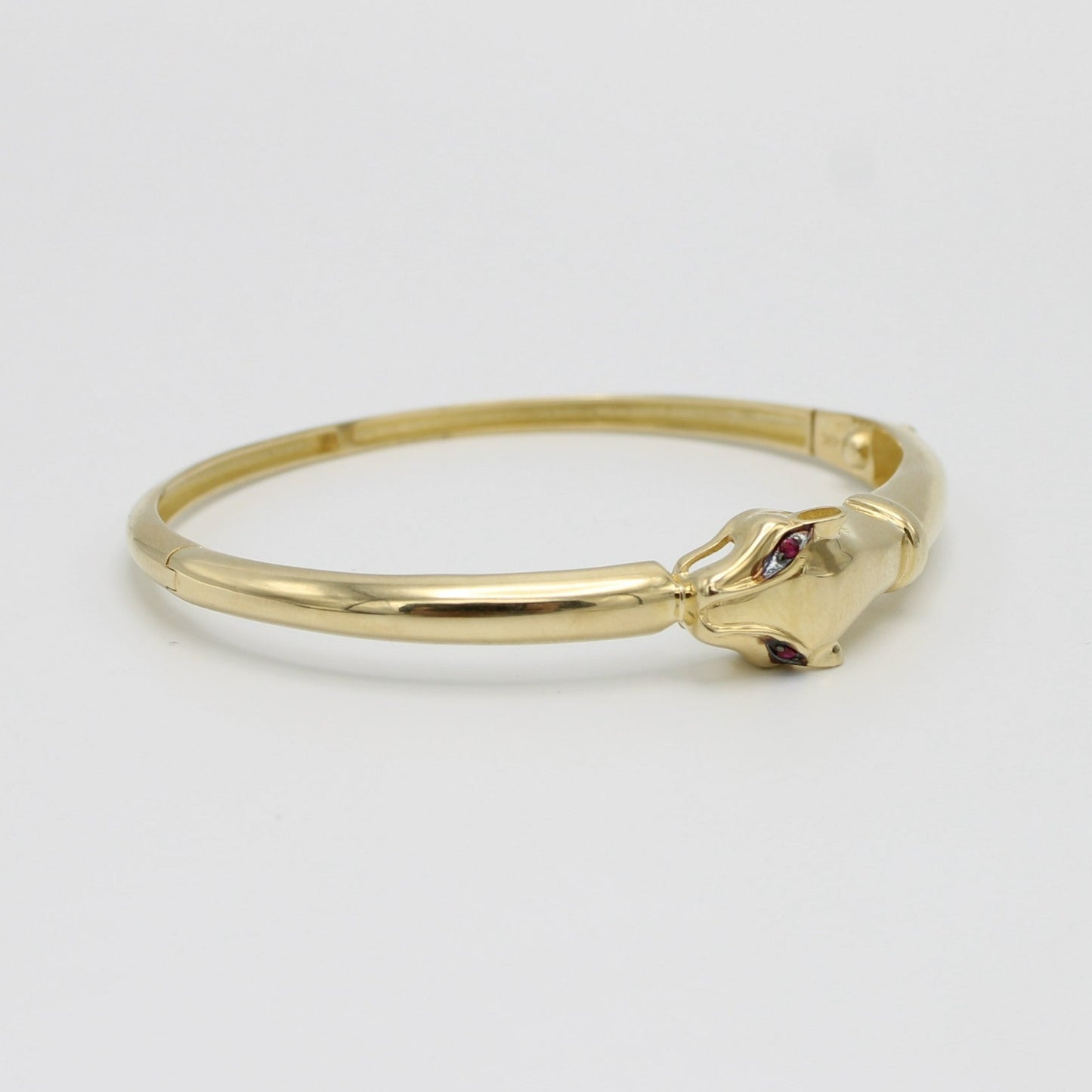 14k Panther Bangle Yellow Gold