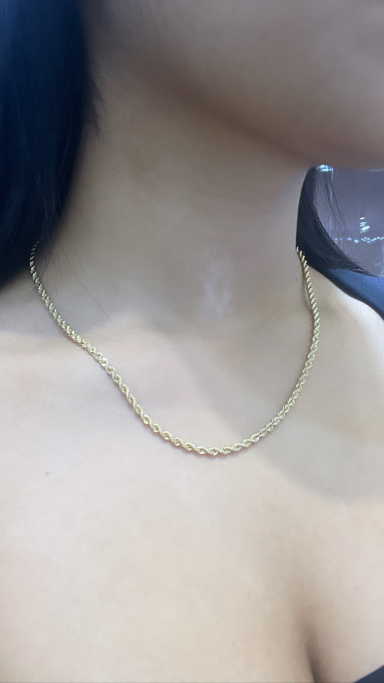 14K Rope Chain (18”- 2.9 mm)