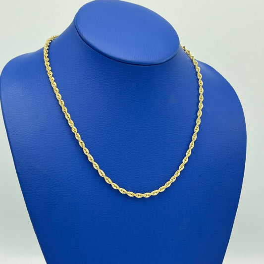 14K Hollow Rope Chain \\ 3.7 mm - 20 “ \\