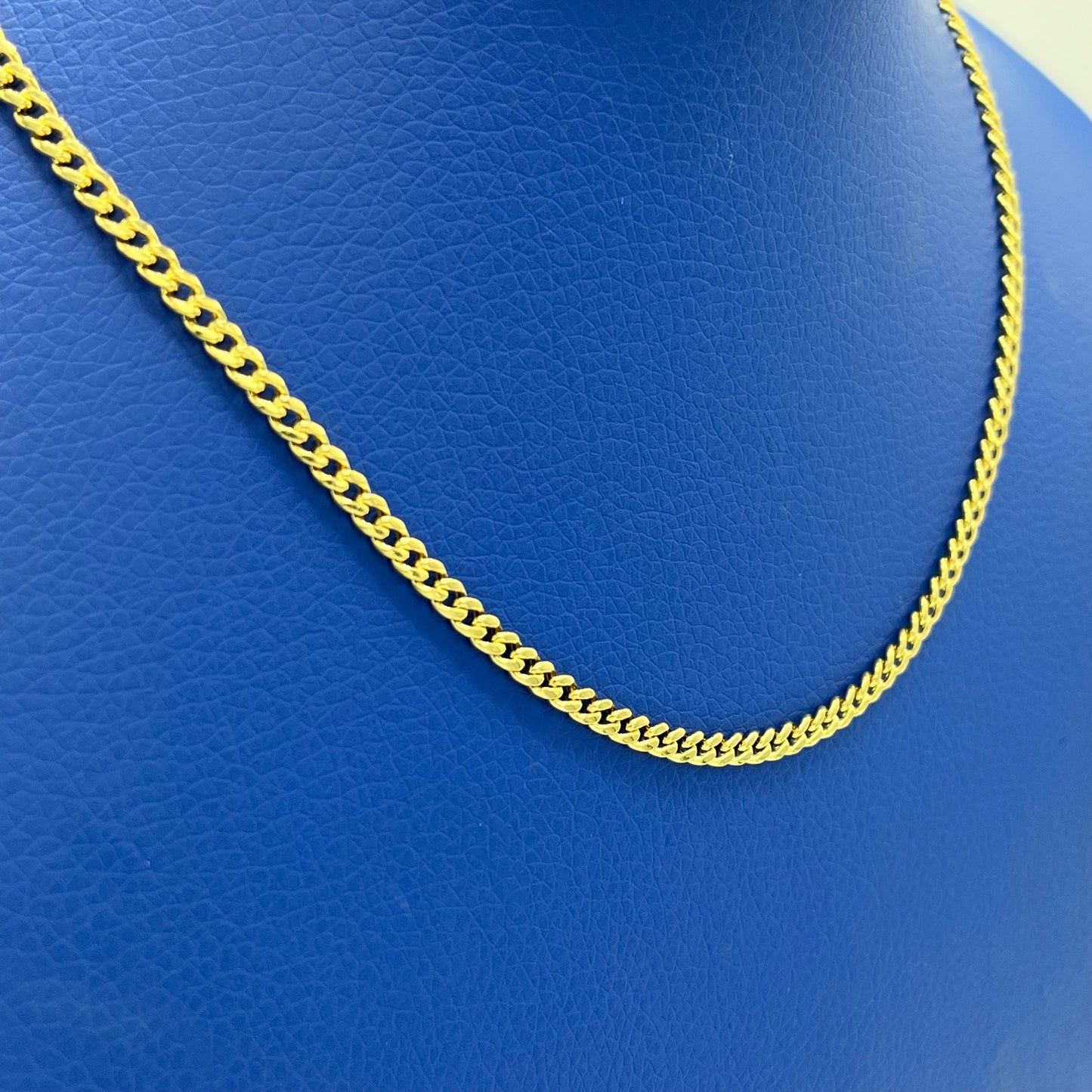 14K Miami Hollow Cuban Chain \\ 3.5 mm - 18” \\