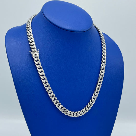 14K Miami Hollow Cuban Chain (Write Gold) \\ 9.2 mm - 22” \\