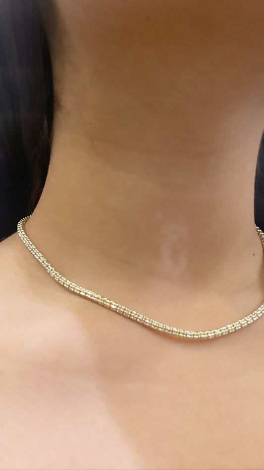 14K Moon Ice Chain (3.2 mm - 16”)