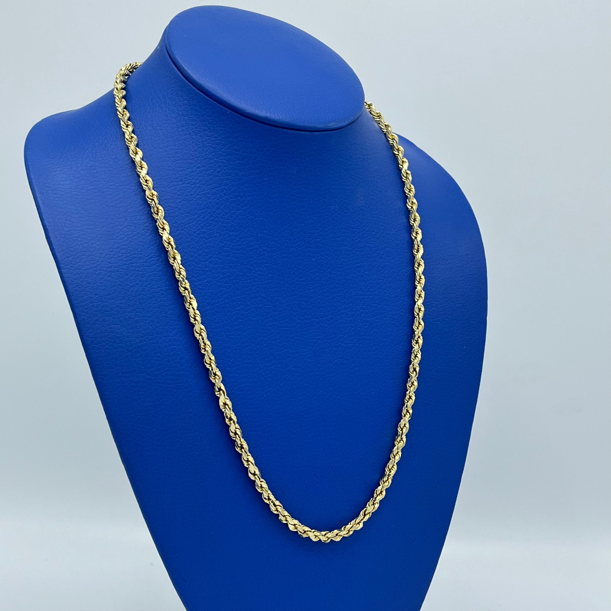 14K Hollow Rope Chain \ 4.1 mm - 24 “ \ – Alex Diamond Jewelry