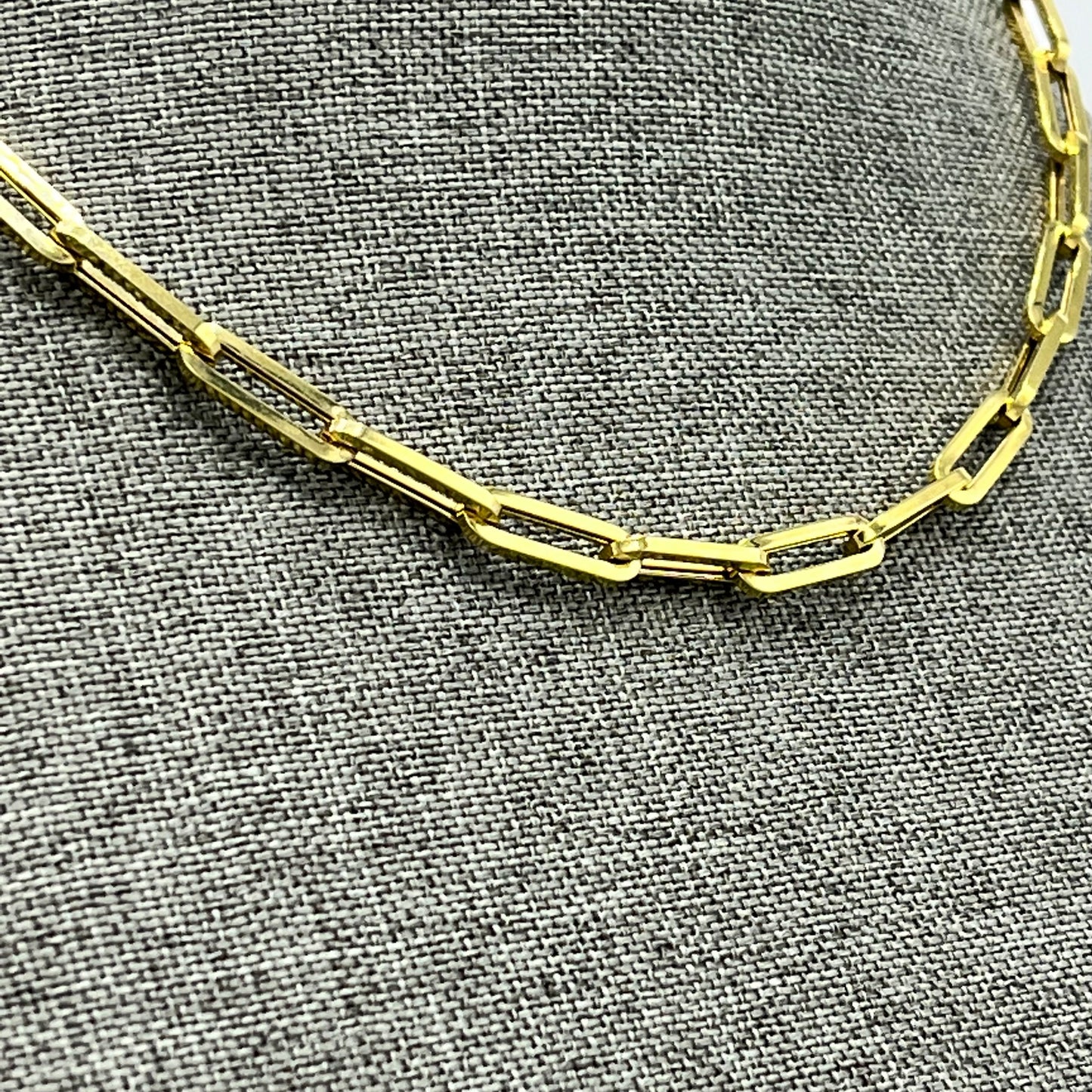 14K Paperclip Cable Chain \\18”\\