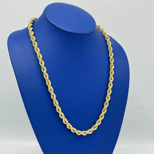 14K Hollow Rope Chain \\ 7.7 mm - 24 “ \\