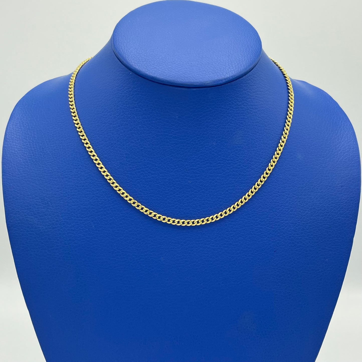 14K Miami Hollow Cuban Chain \\ 3.5 mm - 18” \\